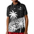 (Custom Text and Number) Fiji Rugby Sevens Polo Shirt Tapa Palm Tree and Fijian Coat of Arms LT9 - Polynesian Pride