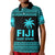 Fiji Rugby Sevens Polo Shirt Simple Blue Style LT9 - Polynesian Pride