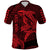 Custom Hawaii Polo Shirt Shark and Turtle Mix Kakau Red LT9 Red - Polynesian Pride