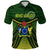 Cook Islands Polo Shirt Polynesian Tattoo Seashore Unisex Green - Polynesian Pride