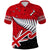 Waitangi Polo Shirt Aotearoa Tino Rangatiratanga Flag with Silver Fern LT9 Red - Polynesian Pride