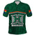 Custom Hawaii Warriors Football Polo Shirt Polynesian Palm and Hibiscus LT9 Green - Polynesian Pride