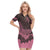 Polynesian Breast Cancer Awareness Polo Dress Floral Butterfly LT7 Black - Polynesian Pride