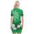 Fiji Day Polo Dress Flying Fijians Masi Kesa Style - Green LT7 - Polynesian Pride