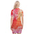 Polynesian Polo Dress Tapa Plumeria Style - Sunset LT7 - Polynesian Pride