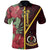 Vanuatu Polynesian Polo Shirt Tropical Flowers With Seal Unisex Red - Polynesian Pride