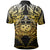 Samoa Polynesian Custom Polo Shirt Eagle Tribal Pattern Yellow - Polynesian Pride