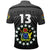 Custom The Kukis Polo Shirt Cook Islands Rugby Black Custom Text and Number LT13 - Polynesian Pride