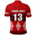 Custom Tonga Polo Shirt Tongan Pattern Custom Text and Number LT13 - Polynesian Pride