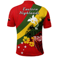 Eastern Highlands Province Polo Shirt Peaceful PNG LT13 - Polynesian Pride