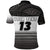 Custom Tahiti Rugby Polo Shirt Impressive Version Black Custom Text and Number - Polynesian Pride