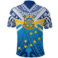 Tuvalu Rugby Polo Shirt - Polynesian Flag - Polynesian Pride