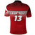 Custom Tonga Rugby Polo Shirt Impressive Version Custom Text and Number - Polynesian Pride