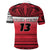 Custom Wallis and Futuna Rugby Polo Shirt Polynesian Clever Red Custom Text and Number - Polynesian Pride