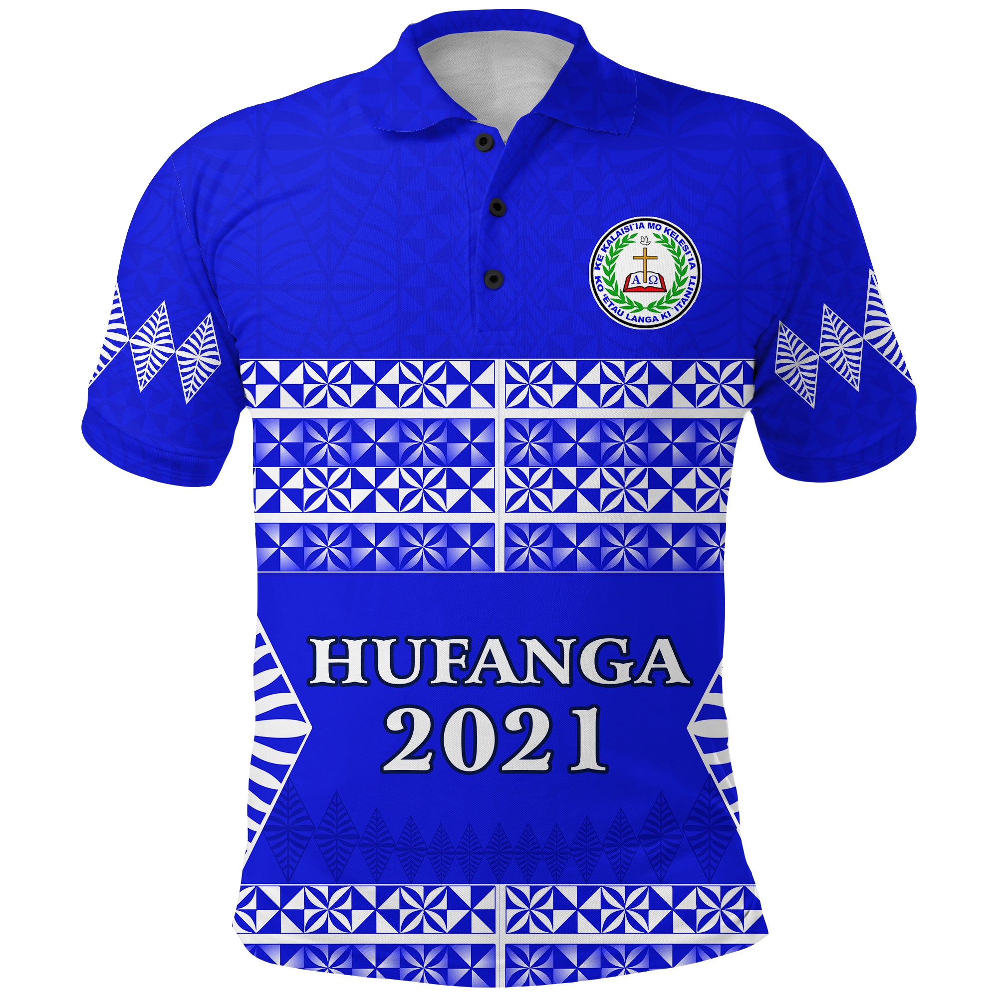 Hufanga 2021 Polo Shirt Siaatoutai Theological College LT13 Unisex Blue - Polynesian Pride