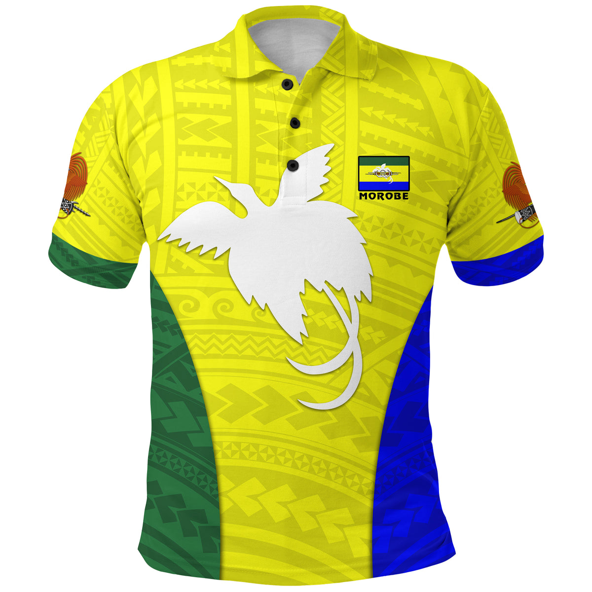 Morobe Province Polo Shirt Papua New Guinea LT13 Yellow - Polynesian Pride