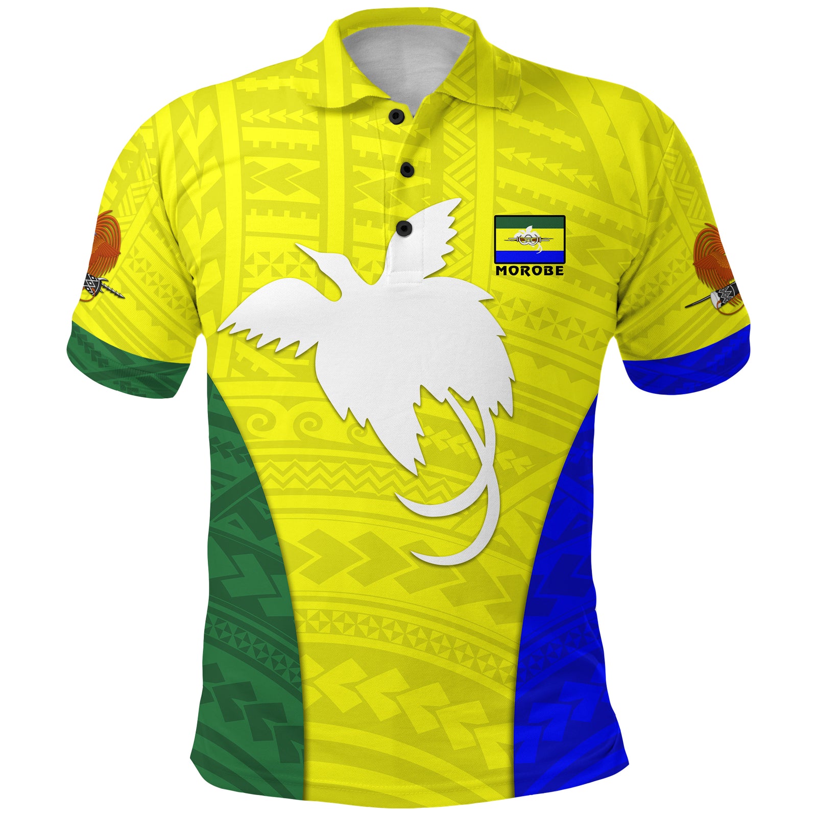 Morobe Province Polo Shirt Papua New Guinea LT13 Yellow - Polynesian Pride
