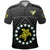 The Kukis Polo Shirt Cook Islands Rugby Black LT13 Unisex Black - Polynesian Pride