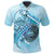 American Samoa Shirt Polo Polynesian Turtle Under The Sea Unisex Blue - Polynesian Pride