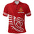 Lion Kolisi Tonga Polo Shirt Polynesian Unisex Red - Polynesian Pride