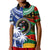 Indigenous South Africa Mixed Fiji Palm Tapa Polo Shirt LT9 - Polynesian Pride