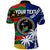 Custom Indigenous South Africa Mixed Fiji Palm Tapa Polo Shirt LT9 - Polynesian Pride