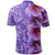 Hawaii Hibiscus Flower Polynesian Hawaiian Polo Shirt Curtis Style Purple - Polynesian Pride