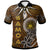 Samoa Polo Shirt Polynesian Boar Tusk Unisex Brown - Polynesian Pride