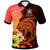 Fiji Polo Shirt Tribal Tuna Fish Unisex orange - Polynesian Pride