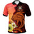 Fiji Custom Polo Shirt Tribal Tuna Fish Unisex Orange - Polynesian Pride