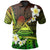 American Samoa Polo Shirt Seal Of American Samoa With Plumeria Flowers Unisex Black - Polynesian Pride