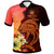 Samoa Custom Polo Shirt Tribal Tuna Fish Unisex Orange - Polynesian Pride