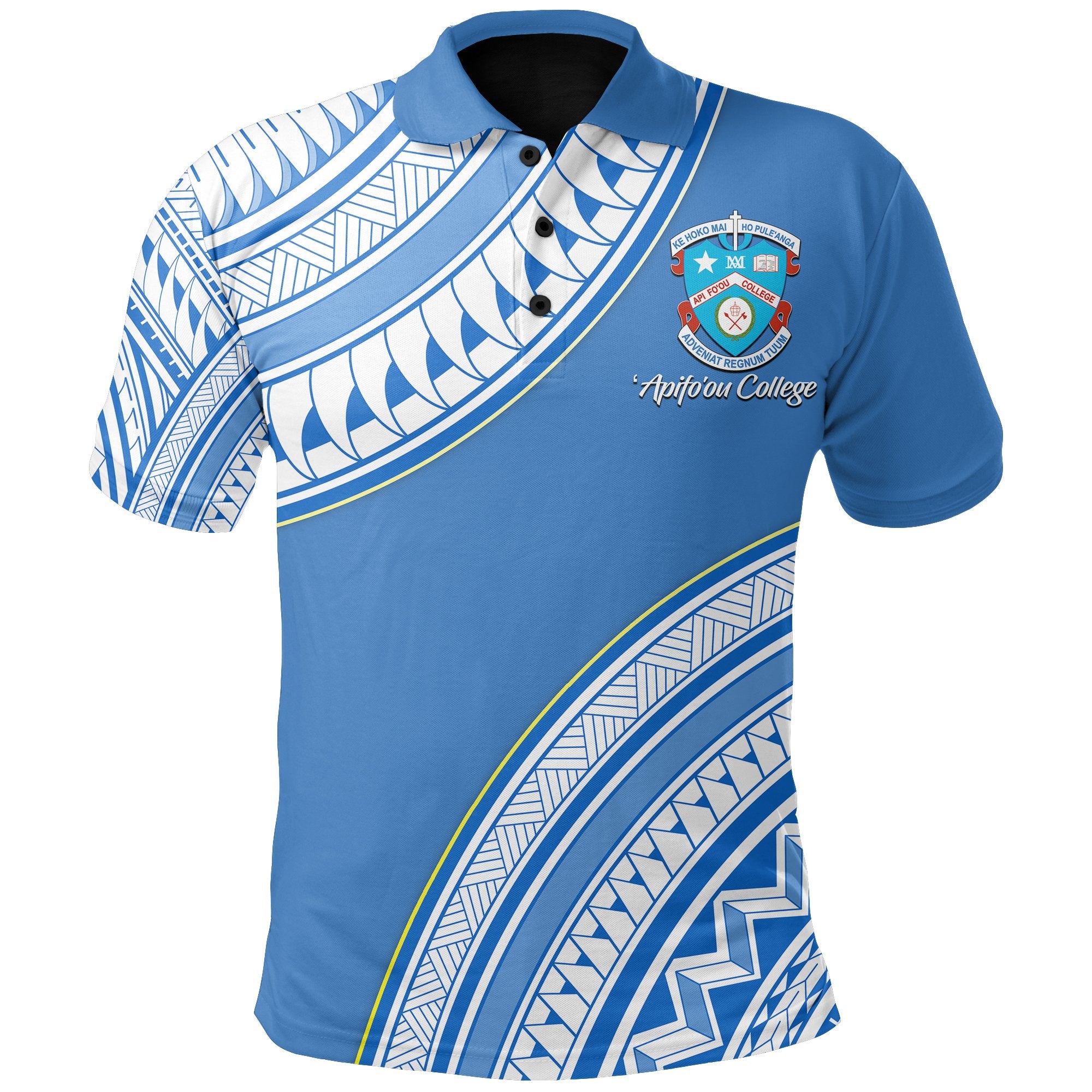 Apifoou College Polo Shirt Special Edition Unisex Blue - Polynesian Pride