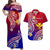 Polynesian Couple Outfits Hawaii Matching Dress and Hawaiian Shirt Polynesian Line Style LT9 Gradient - Polynesian Pride