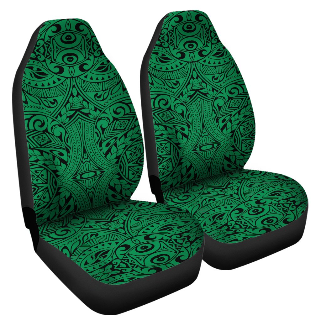 Polynesian Culture Green Car Seat Cover Universal Fit Green - Polynesian Pride