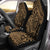 Polynesian Hawaiian Style Tribal Tattoo Gold Car Seat Cover - Polynesian Pride