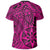 Polynesian Hawaiian Style Tribal Tattoo Pink T Shirt - Polynesian Pride