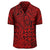 Polynesian Hawaiian Style Tribal Tattoo Red Hawaiian Shirt - Polynesian Pride