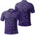 Unisex Polynesian Hawaiian Style Tribal Tattoo Violet Polo Shirt Unisex Art - Polynesian Pride