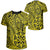 Polynesian Hawaiian Style Tribal Tattoo Yellow T Shirt Unisex Polyester - Polynesian Pride