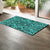 Polynesian Kakau Turtle Turquoise Hawaii Door Mat - Polynesian Pride