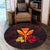 Polynesian Kanaka Maoli Flower Round Carpet AH - Polynesian Pride