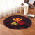 Polynesian Kanaka Maoli Flower Round Carpet AH - Polynesian Pride