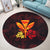 Polynesian Kanaka Maoli Flower Round Carpet AH - Polynesian Pride