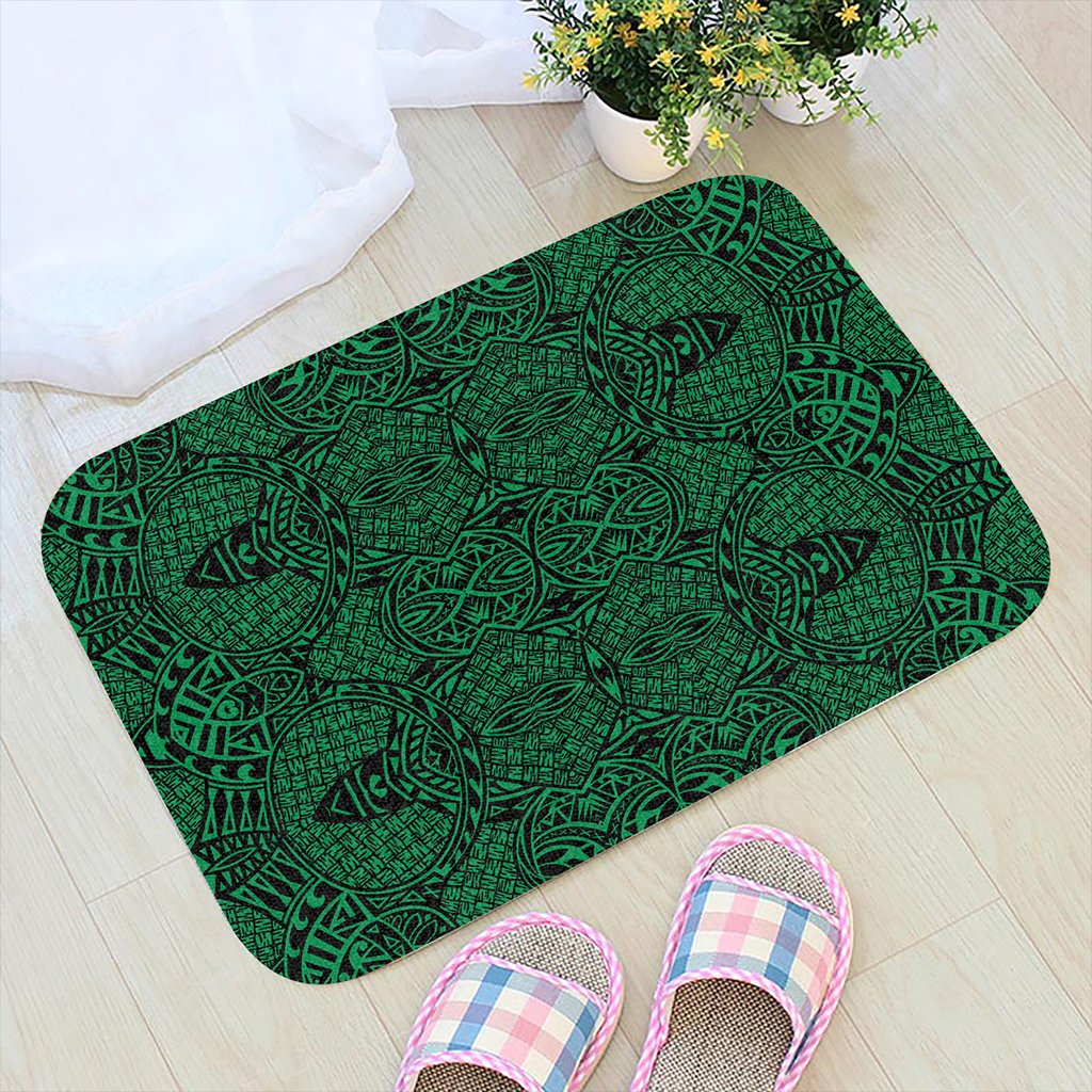 Polynesian Lauhala Mix Green Hawaii Door Mat Door Mat Green - Polynesian Pride