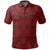 Unisex Polynesian Lauhala Mix Red Polo Shirt - Polynesian Pride