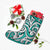 Polynesian Maori Ethnic Ornament Turquoise Christmas Stocking - Polynesian Pride