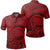 Unisex Polynesian Maori Lauhala Red Polo Shirt Unisex Art - Polynesian Pride