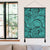 Polynesian Maori Lauhala Turquoise Hanging Poster - AH Hanging Poster 50 x 75 cm Cotton And Linen - Polynesian Pride