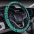 Polynesian Maori Lauhala Turquoise Hawaii Steering Wheel Cover with Elastic Edge - Polynesian Pride